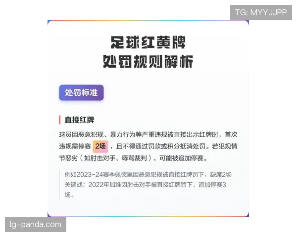 足球禁赛规则详解：判罚标准与累积黄牌制度解析